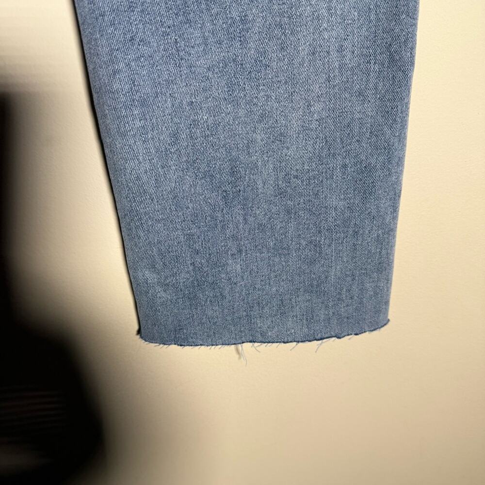 CHANEL women’s raw hem classic denim straight leg jeans S - Picture 7 of 11